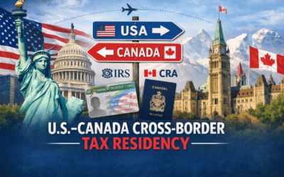 U.S.–Canada Cross-Border Tax Residency: How the IRS and CRA Determine Tax Status for U.S. Citizens and Green Card Holders Moving to Canada